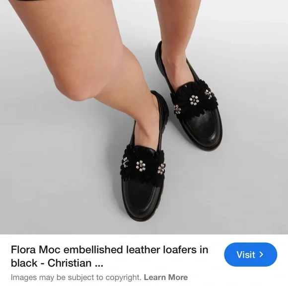 Christian Louboutin Black Leather Loafers - Picture 5 of 11